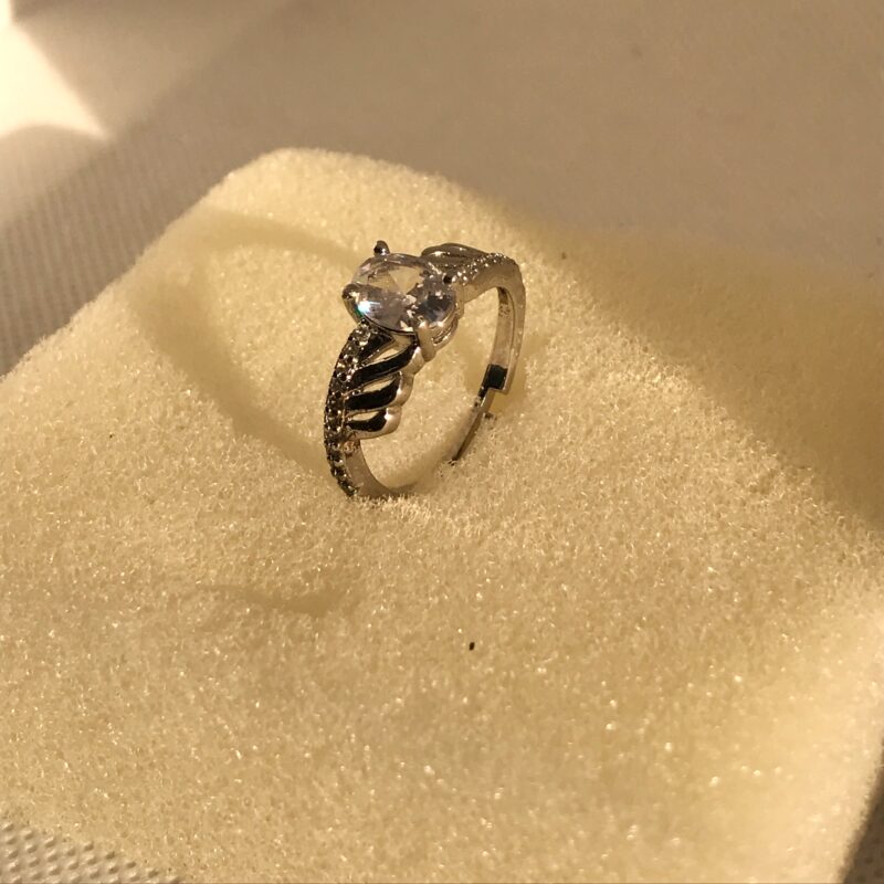 Radiant Solitaire Elegance Ring - Image 2